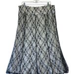 Worthington Vtg Womens Whimsigoth Black Lace Overlay Maxi skirt A Line size 14 Fairy Y2K Photo 0