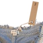 POL Denim Vest Embroidered Floral Fringed Sleeveless Festival Hippie Bohemian Photo 1