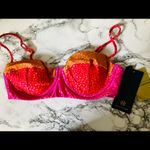 VIX Block Corsage Bikini Top Size M Photo 1