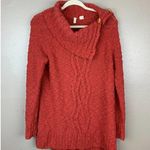 Anthropologie Moth Ribbed Knit Sweater S Orange Photo 0