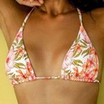 Berlook Pink Floral Reversible Halter Bikini Top ONLY Photo 0