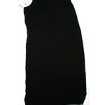 Athleta NWT New Womens Long Sleeveless Sweater Dress Black Gray L Large Slits Photo 4