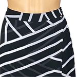 ASTR black/white geometric, sheer flyaway maxi skirt over mini skirt. Small. EUC Photo 1