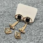 Vintage Style Surreal Eye Nose Lip Earrings Gold Tone Statement Art Dangle Photo 1
