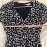 Madewell  Navy Floral Midi Dress Photo 3