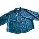 Prologue Emerald Green Faux Leather Shacket Jacket š„ Photo 1