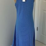 Vineyard Vines V Neck Striped Maxi Dress Tide Blue Photo 3