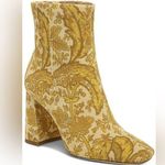 Sam Edelman Womens Codie Block-Heel Booties 7 M Turmeric Paisley Corduroy - NWOB Photo 0