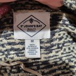st. john's bay St. John’s Bay Drape Open Front Diamond Pattern Cardigan Sz M Photo 3
