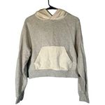 Aerie Gray Long Sleeve Hooded Kangaroo Pouch Pocket Sweatshirt Women Sz XXS Photo 0