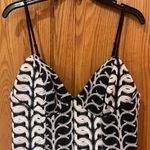 Bardot  Germaine Black &‎ White Lace V-Neck Fitted Waist Midi Dress Size 6 Photo 7