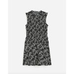 Madewell  Smocked Crewneck Mini Dress Harper Floral Boho Black White US 00 NWT Photo 5