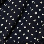 BLL New York Off The Shoulder Top Tunic Navy Blue White Stars Size L Large Photo 4