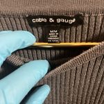 Cable & Gauge  Women's Large Ribbed Knit Sweater Long Sleeve Top Classic Style Photo 4