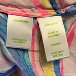 Lilly Pulitzer  Top Off The Shoulder Sain Blouse in Pink Sunset Sunny Side S EUC Photo 6