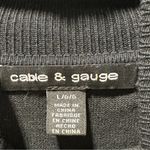 Cable & Gauge  cold shoulder sweater size large Photo 3