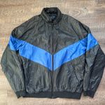 Vintage Duckster Windbreaker Jacket Hidden Hood Size Large Retro White Photo 0