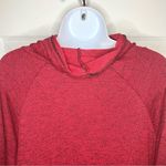 Bass Marled Drawstring Cowlneck Knit Dress Red Black M Red Size M Photo 7