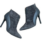 H by Halston Halston Gray Suede Irene Stiletto Boots Sz 10 Photo 0