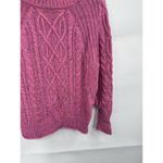 J. Crew Cable Knit Sweater Women XXS Pink Crew Neck Colorful Speckled Preppy Photo 6