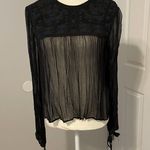 Free People  embroidered and beaded long sleeve top Photo 1