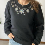 Breckenridge VINTAGE Embroidered & Sequins Snowflake Sweatshirt Photo 0