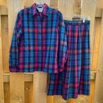 Pendleton Vintage  Plaid Skirt Blazer Set Photo 0
