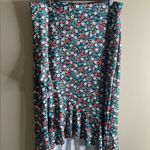 Lands' End Multicolor Floral swim skirt size medium 10/12 Red Photo 1