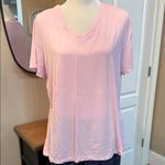 Soma  Cool Nights Pajama Set Pink V-Neck Top & Arrow Print Pants Size L Valentine Photo 2