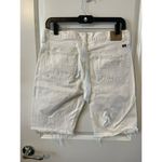 Lucky Brand Abbey Bermuda Denim Jean Shorts Womens 2/26 White distressed Stretch Photo 3