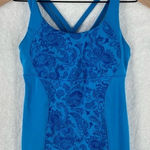 Lululemon  Athletica Blue Paisley Printed Strappy‎ Racerback Tank Photo 0