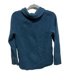 Soft Surroundings  Blue VNeck 100% cotton collared pullover sweater Size XS Photo 3