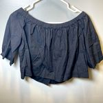 Free People  Women's Head Over Heels Off Shoulder Black Top Size‎ XS Photo 3
