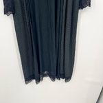 Soma light weight black & white polka dot robe lace cuff sleeve size large Photo 4