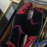 Amalfi Mens Black Velvet Bannon Metallic Slip On Exotic Loafers Size 12 Pink Photo 14