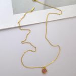 Simple style Adjustable Pendant Necklace for Women Gold Photo 3
