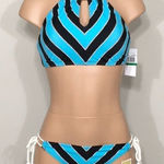 Michael Kors  nautical rope stripe bikini. Medium. . . NWT Photo 0