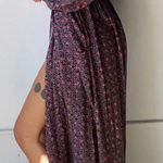 Anthropologie NAT by Natalie Martin Nico Wrap Duster Dress Floral Maxi Medium Purple Photo 0
