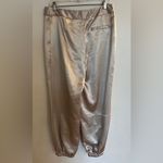 Maeve  ANTHROPOLOGIE Women's Champagne Satin Belted Jogger Pants Size 10 Photo 1