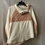 Entro  asymmetric waffle / fleece pullover/ size small Photo 3