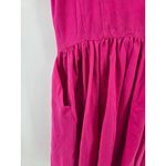 Torrid  Betsey Johnson Pink Lace Up Corset Fit Flare Dress Pockets Size 0 Large Photo 1