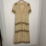 Free People  Feeling Pleated Maxi Dress In Neutral Womens Floral Small Boho Photo 1