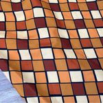 Vintage 90’s does 70’s geometric diamond browns mini‎ dress clueless spice girls Size 4 Photo 2