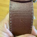 Linea Pelle Brown Leather Gold Studded Preppy Chunky Granola Coastal Wai… Size L Photo 8