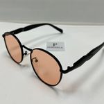 Brown Pink Round Sunglasses / Round Metal Sunglasses Photo 1