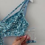 Mac Duggal  Blue Ombre Sequins Cut Out Gown Photo 7