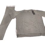 French Connection Pajama Set Size Large Gray Pants & Tee Soft Cool Photo 1