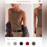 Free People NWT  We The Free Mia Tank - caiman army green tan - XS Photo 6