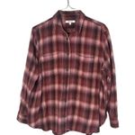 Madewell Women’s Medium Flannel Oversized Ex-Boyfriend Swing Shirt Buffalo Check Photo 1