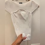 EXPRESS  Body Contour Ribbed Cutout Sweater Bodysuit Photo 5